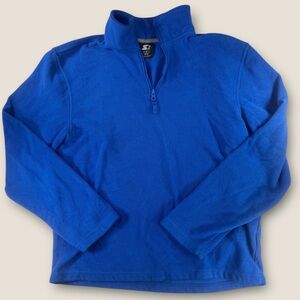STARTER Men's Blue Fleece Zip Up Sweater‎